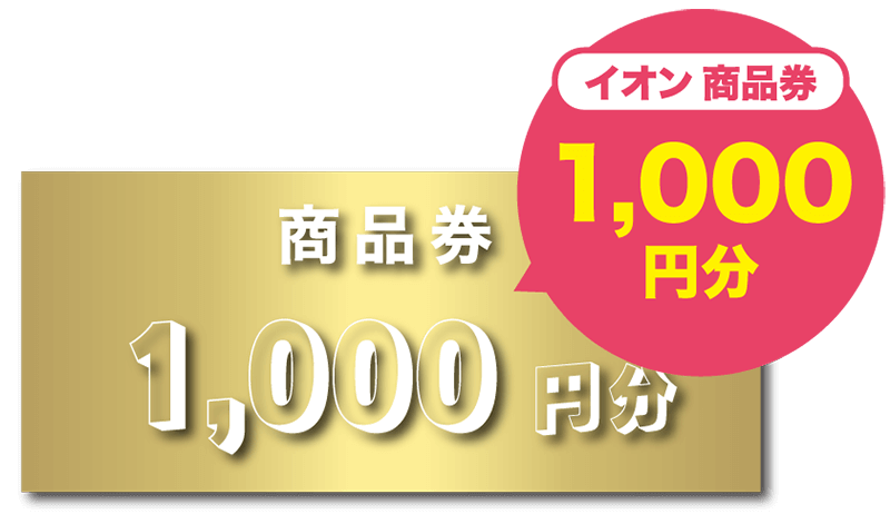イオン商品券1,000円分